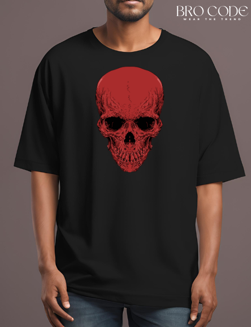 Skull trending Black T-shirt