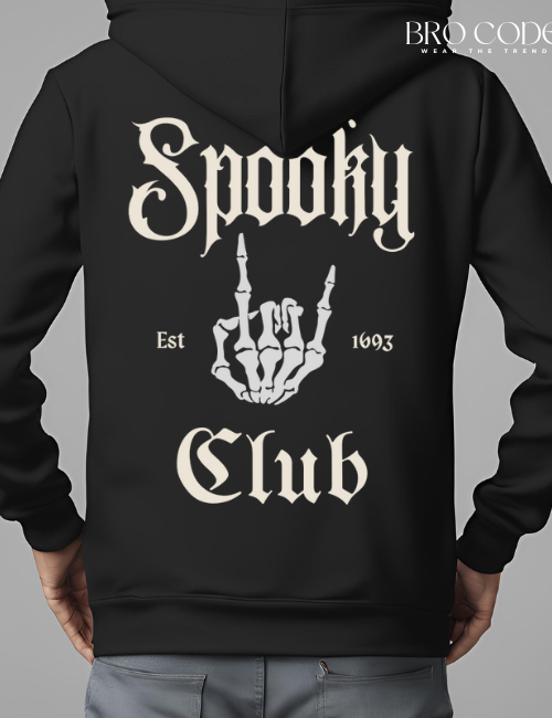 Spooky club Black color Hoodie  | Unisex