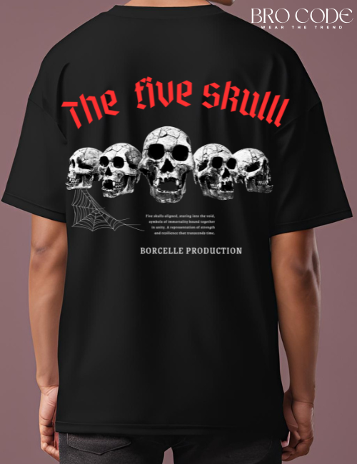 Skull trending Black T-shirt