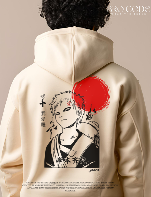 Gaara Cream color Hoodie | Unisex