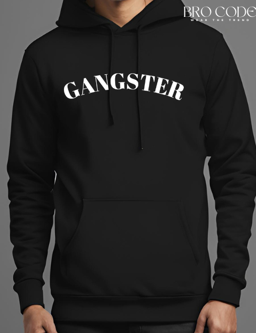 Gangster Black color Hoodie | Unisex