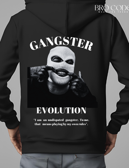 Gangster Black color Hoodie | Unisex