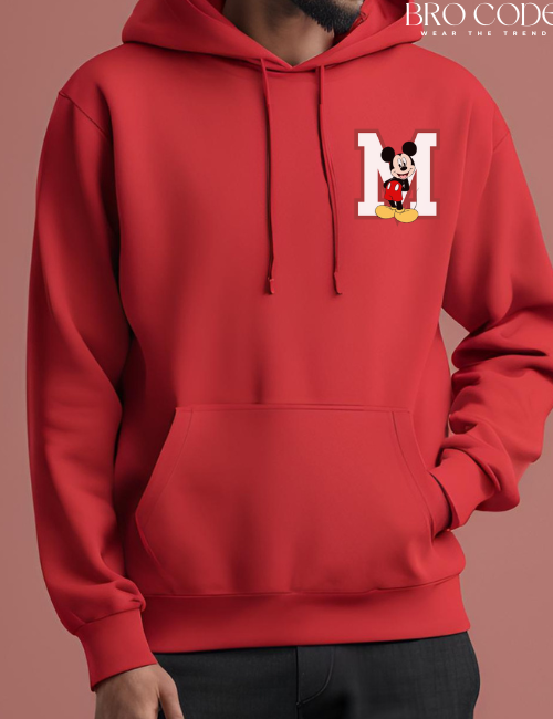 Mickey Red color Hoodie | Unisex