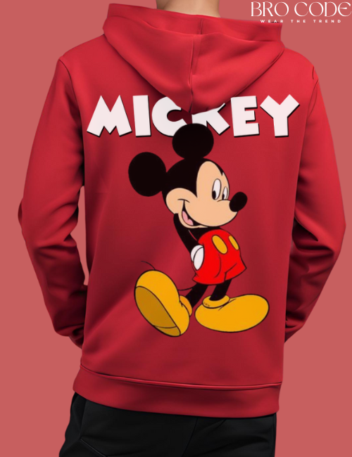 Mickey Red color Hoodie | Unisex