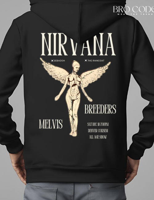 Nirvana Black color Hoodie | Unisex